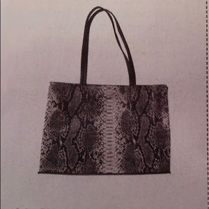 Summer & Rose Faux Snakeskin Tote